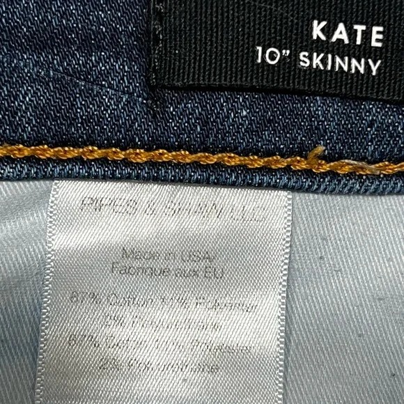 Veronica Beard Kate 10” Skinny High Waisted Blue Jeans - Sz 26